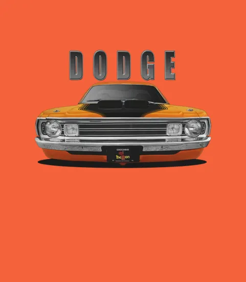 1972 Dodge Dart Demon Front Orange