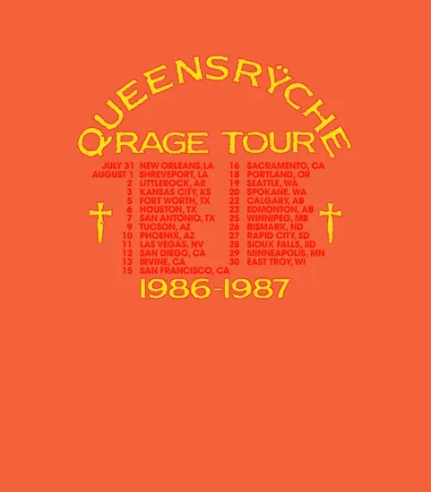 2 Side Queensryche Rage Tour 1986 1987
