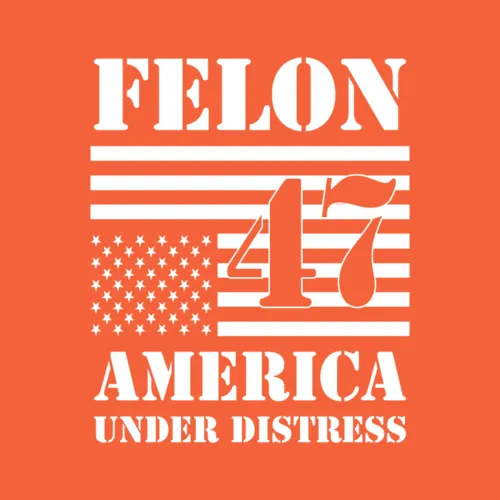 Felon 47 Flag America Under Distress