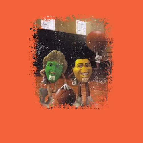 Larry Bird And Magic Johnson Mandampm Retro Candy Basketball Fan T Shir