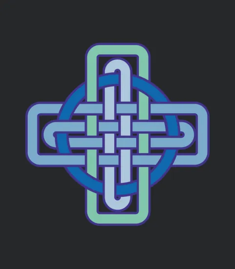 Celtic Knot Light Blue
