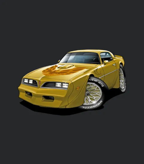 1977 78 Trans Am Gold Car