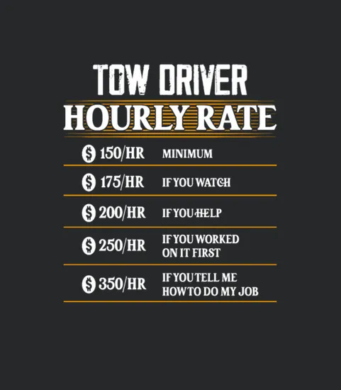 Tow Driver Hourly Rate Trucking Tow Truck Driver