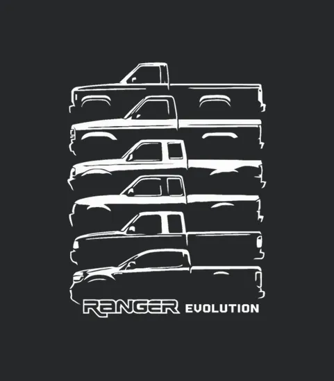 1983 2019 Ford Ranger Pickup Truck Evolution
