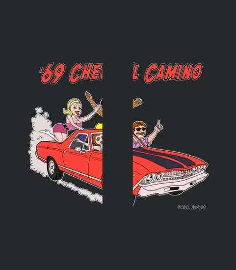 1969 Chevy El Camino Cartoon