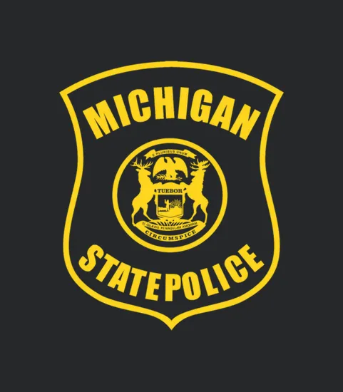 Michigan State Police Logo For Black