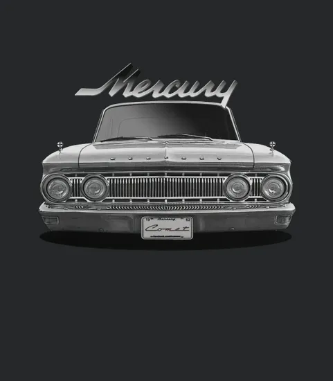 1962 Ford Mercury Comet White Two Sided