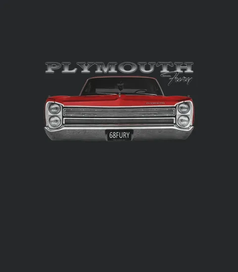 1968 Plymouth Fury Front Red