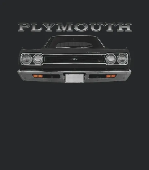 1968 Plymouth Gtx Front Black