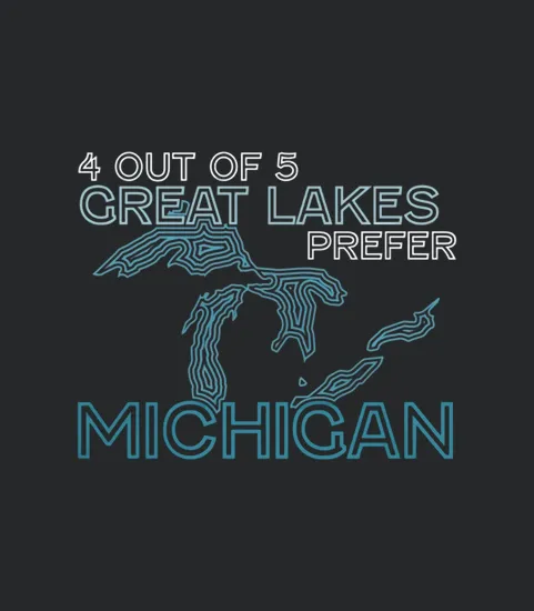 4 Out Of 5 Great Lakes Prefer Michigan Pride Funny