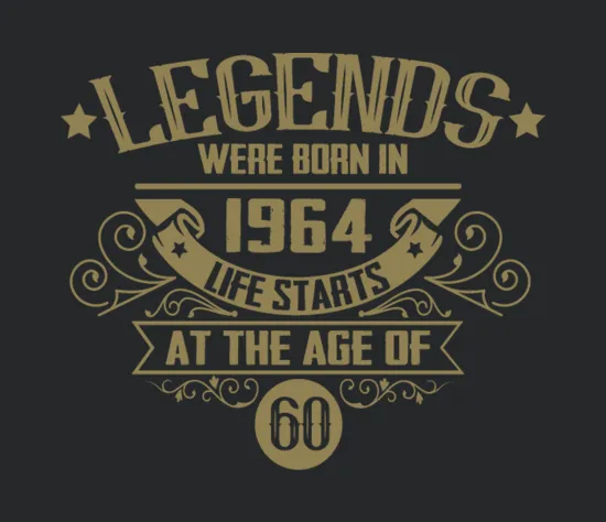 60th Birthday Sayings Born In 1964