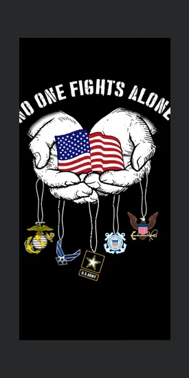 No One Fights Alone America Marine Corps Air Force Us Army Chatham Lighthouse Iphone Xr Case