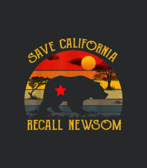 Save California Recall Newsom Vintage Sunset