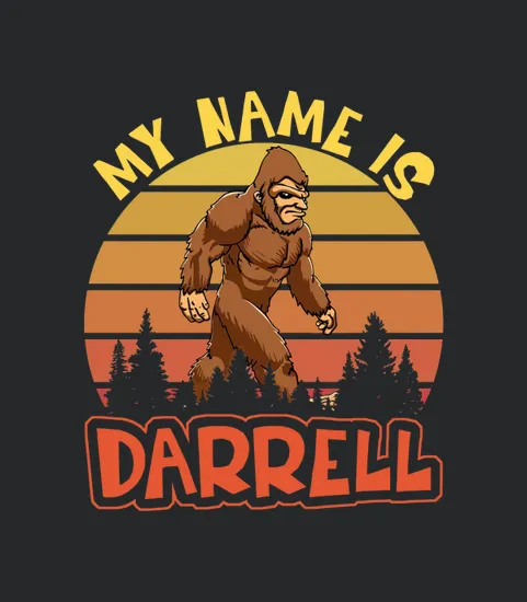 Vintage My Name Is Darrell Bigfoot Believers