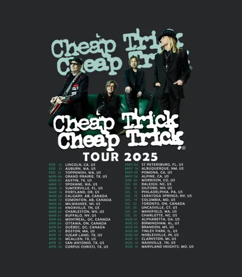 2 Side Cheap Trick Tour 2025 Bk01