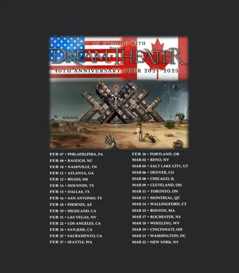 2 Side Dream Theater 40th Anniversary North America Tour