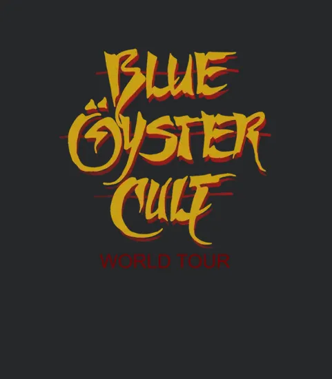 2 Side Limited Edition Blue Oyster Cult World Tour