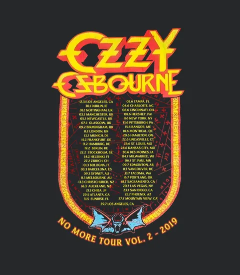 2 Side Limited Edition Ozzy Osbourne No More Tour Vol2 2019
