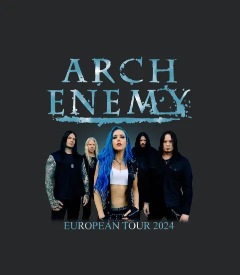 2 Sided Arch Enemy European Tour 2024