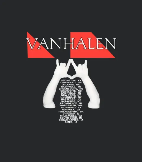 Double Sided Vintage Van Halen Ou812