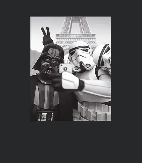 Stormtrooper Darth Vader Selfie Eiffel Tower