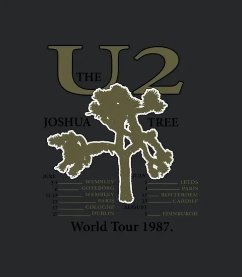 U2 The Joshua Tree World Tour 1987
