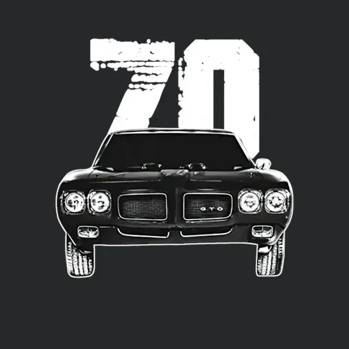 1970 Pontiac Gto Front Grill View With Year