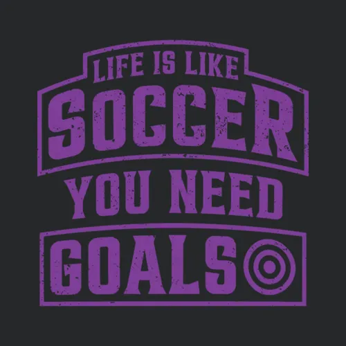Life Is Like Soccer You Need Goals