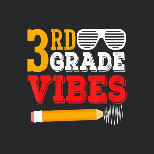 3rd Grade Vibes Pencil Back To School 2022 Boys