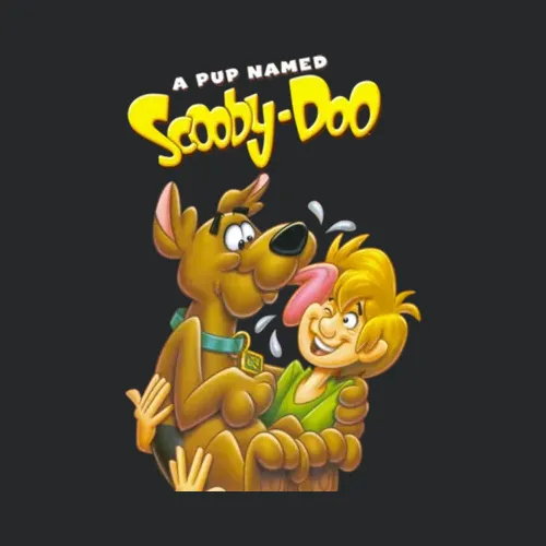 A Pup Named Scooby Doo Shaggy Licking 80s 90s Tv Show Cartoon T S