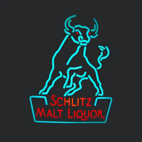 Bull Beer Schlitz Malt Liquor Beer