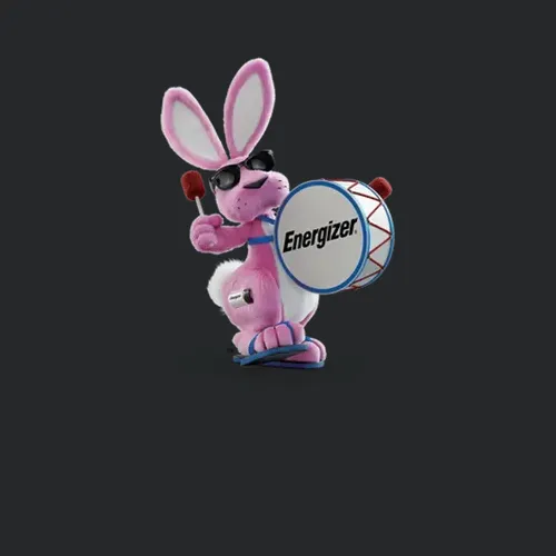 Energizer Bunny Battery Icon Mascot Logo Fan