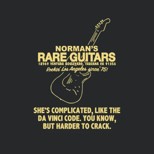 Forgetting Sarah Marshall Normans Rare Guitars Shes Complicated Like The Da Vinci Code Favorite Movie Quotes
