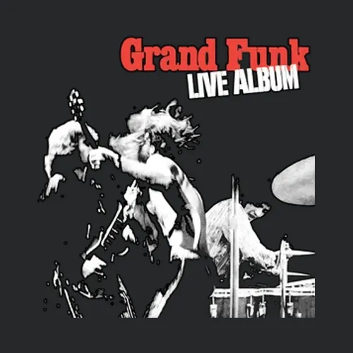 Grand Funk Live Album Cover Retro Music Band
