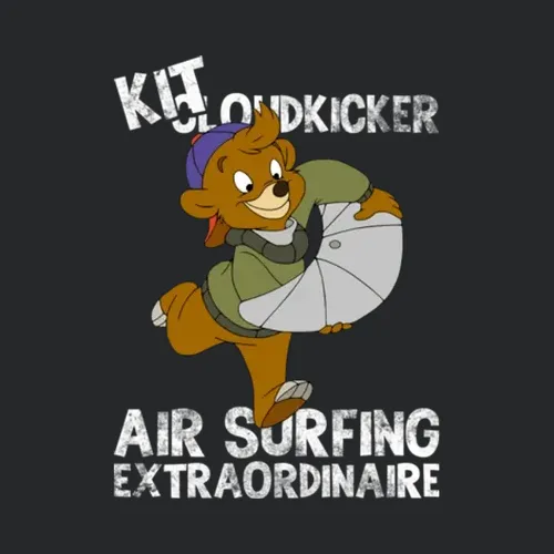 Kit Cloudkicker Air Surfing Talespin 90s Tv Show Cartoon Worn Loo
