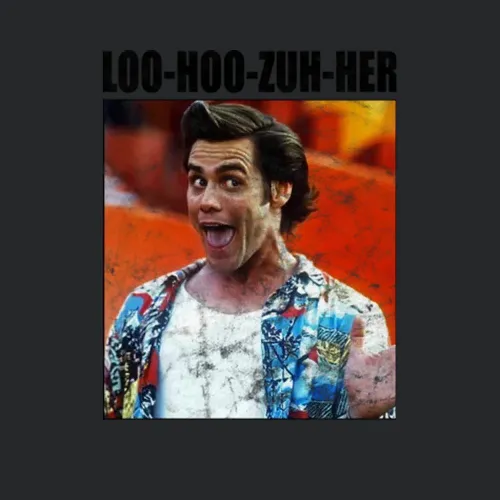 Loo Hoo Zuh Her Loser Ace Ventura Pet Detective Worn Vintage Unis