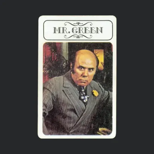 Mr Green Clue Mystery Board Game Character Card
