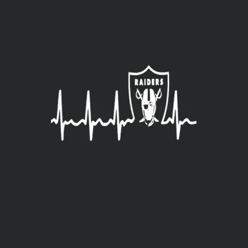 Oakland Raiders My Heart Beats Raiders Blood