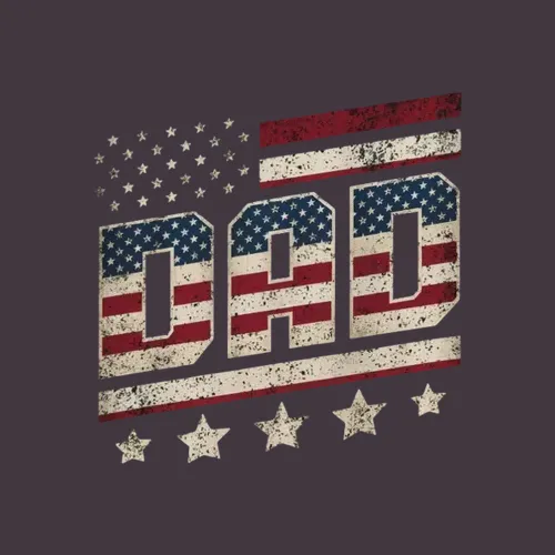 Vintage Dad Usa American Daddy Fathers Day