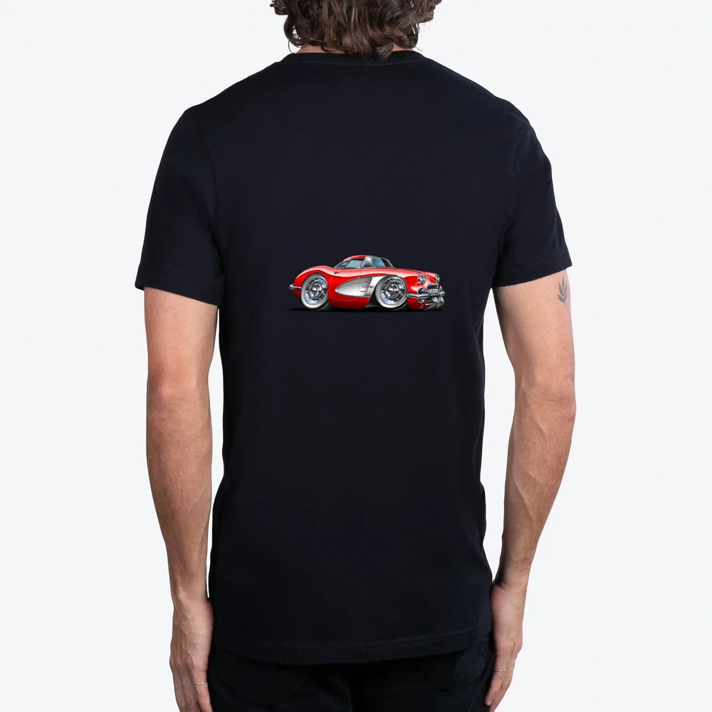 1958 60 Corvette Red Car