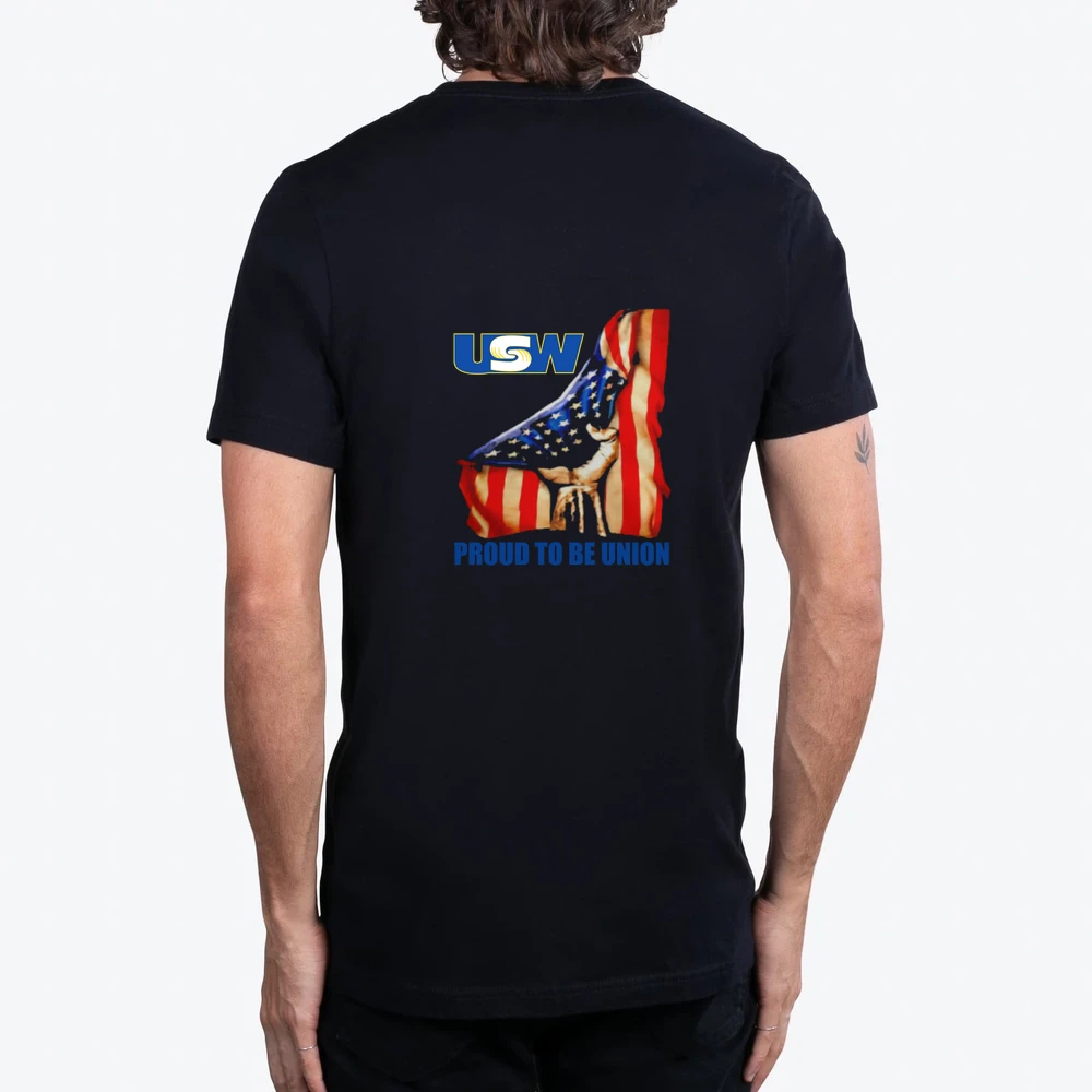 United Steelworkers Logo Proud To Be Union American Flag