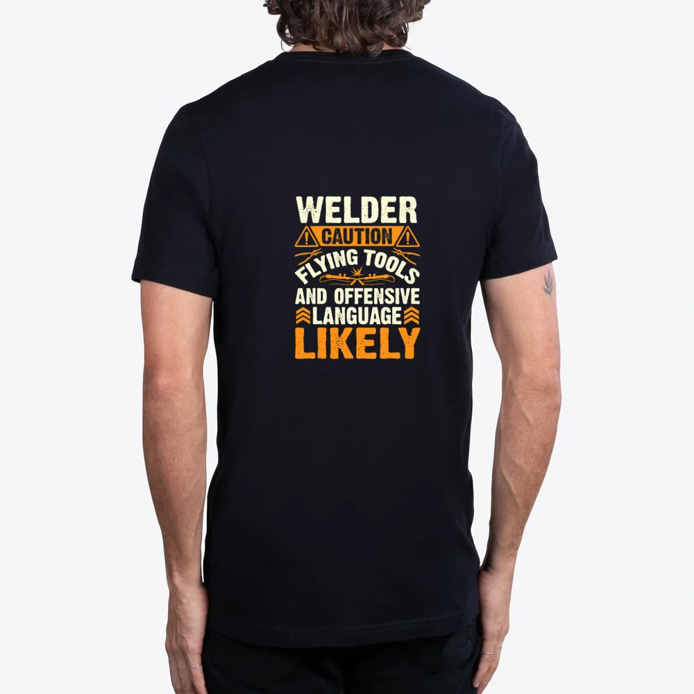 Welder Caution Funny Welder Welding Men Dad Father