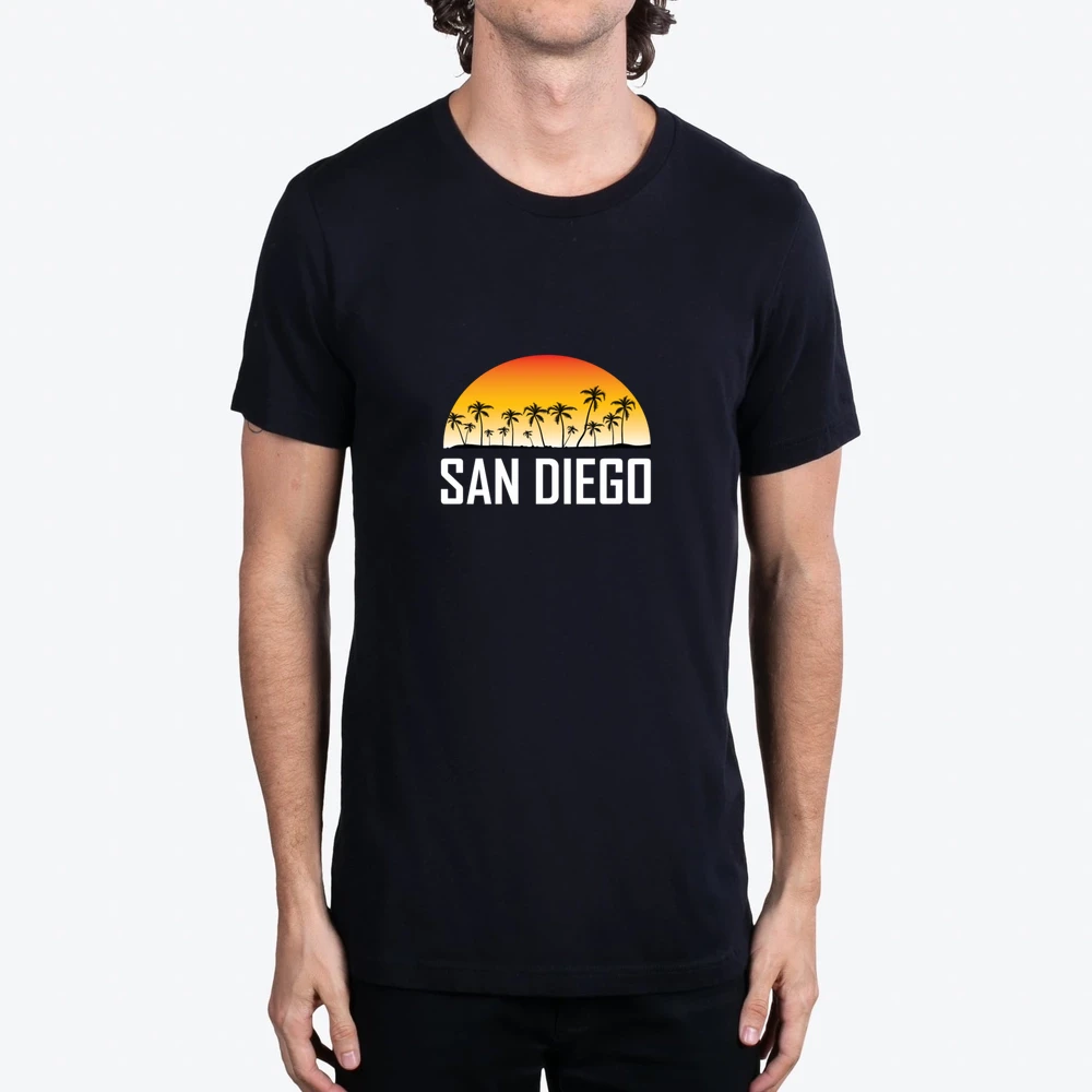 San Diego California Sunset Palm Trees Beach
