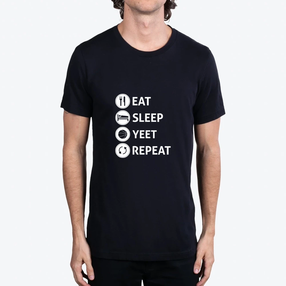 Eat Sleep Yeet Repeat Basketball Shirt