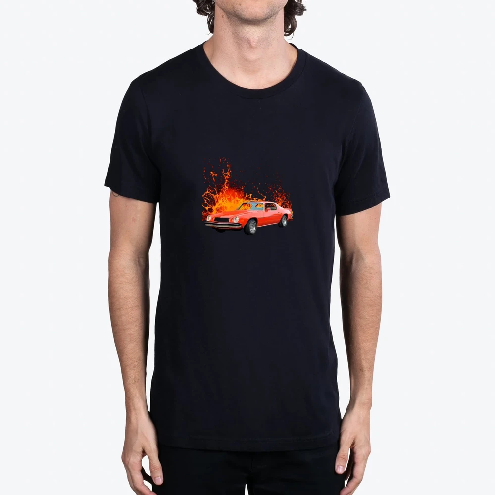 1976 Chevy Camaro In Our Lava Series On Back