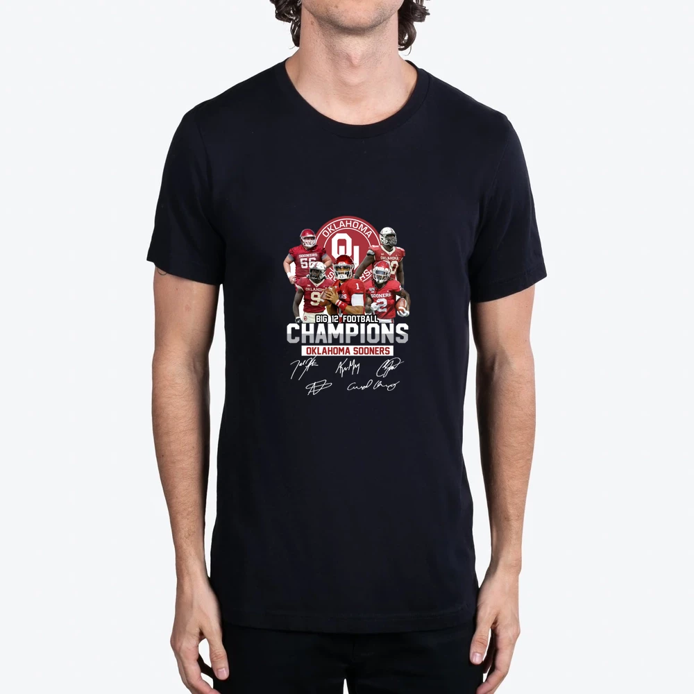 Big 12 Football Champions Oklahoma Ma Sooners Signatures