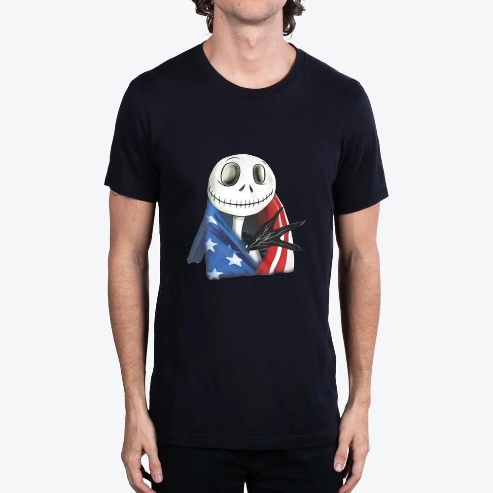 Jack Skellington 4th July Independence Day American Flag
