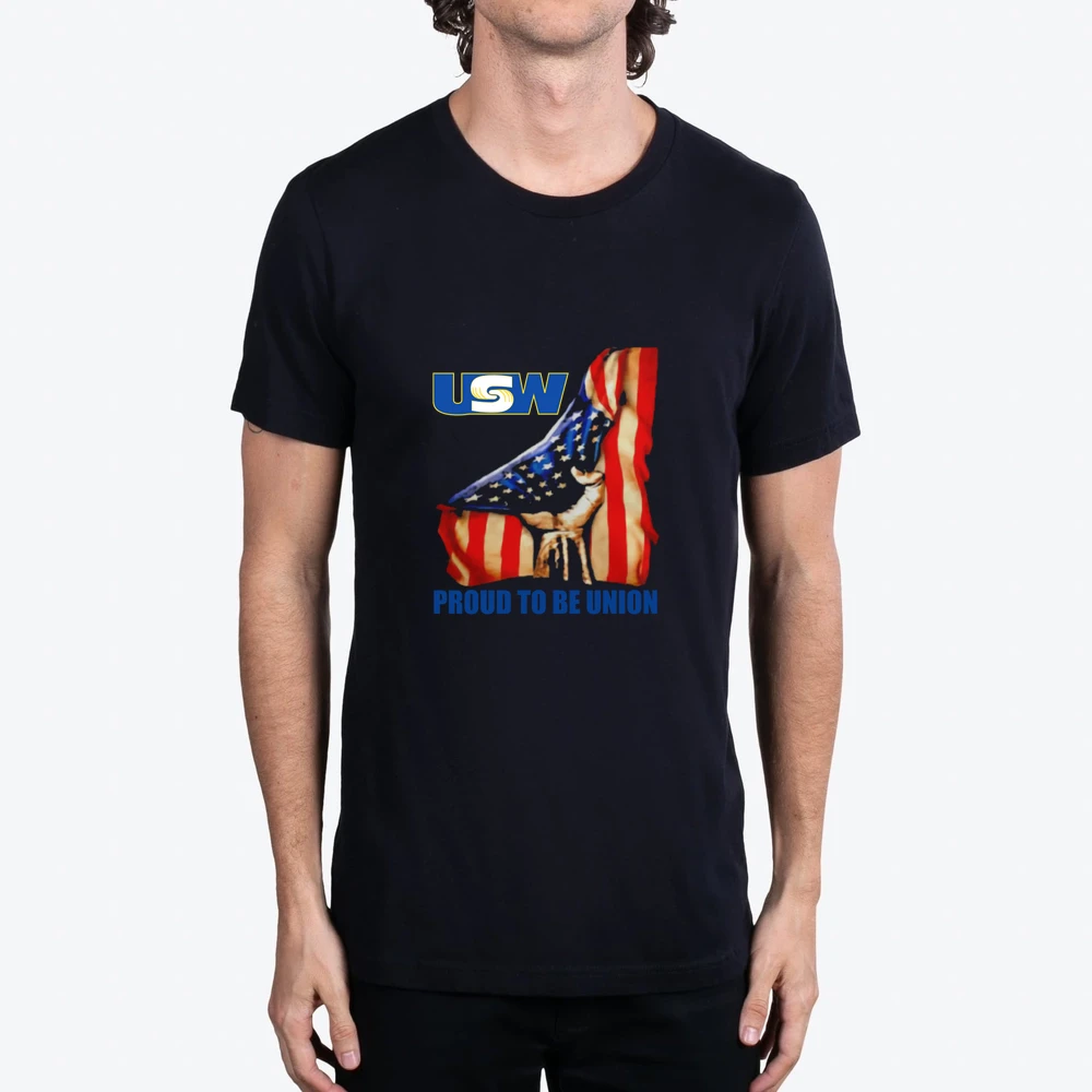 United Steelworkers Logo Proud To Be Union American Flag
