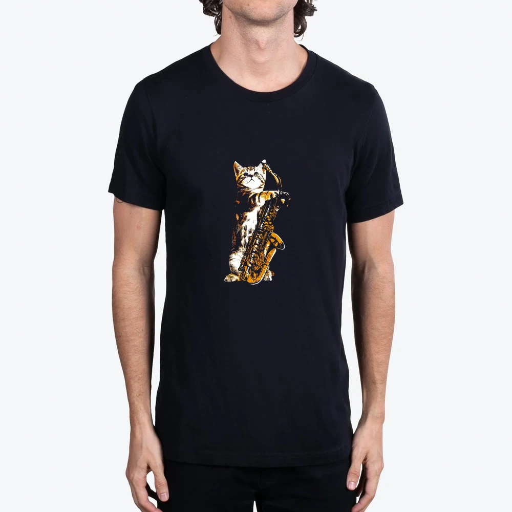 Jazz Cat Cool Musician Jazz Player Saxophone
