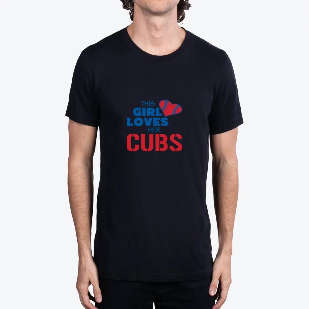 This Girl Loves Her Cubs Baseball Chicago Cubs Team Colors Ladies